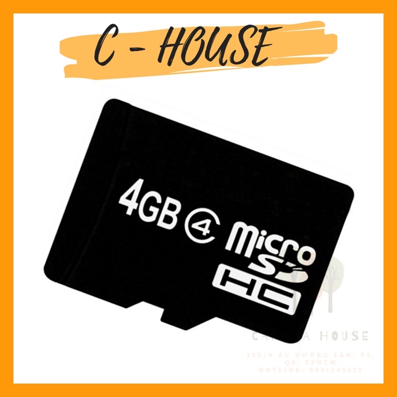 Thẻ nhớ micro 4g cắm điện thoại, máy nghe nhạc