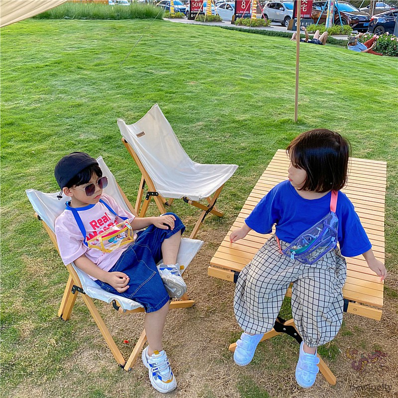 Túi đeo chéo trong suốt màu sắc phong cách Hàn Quốc cho bé