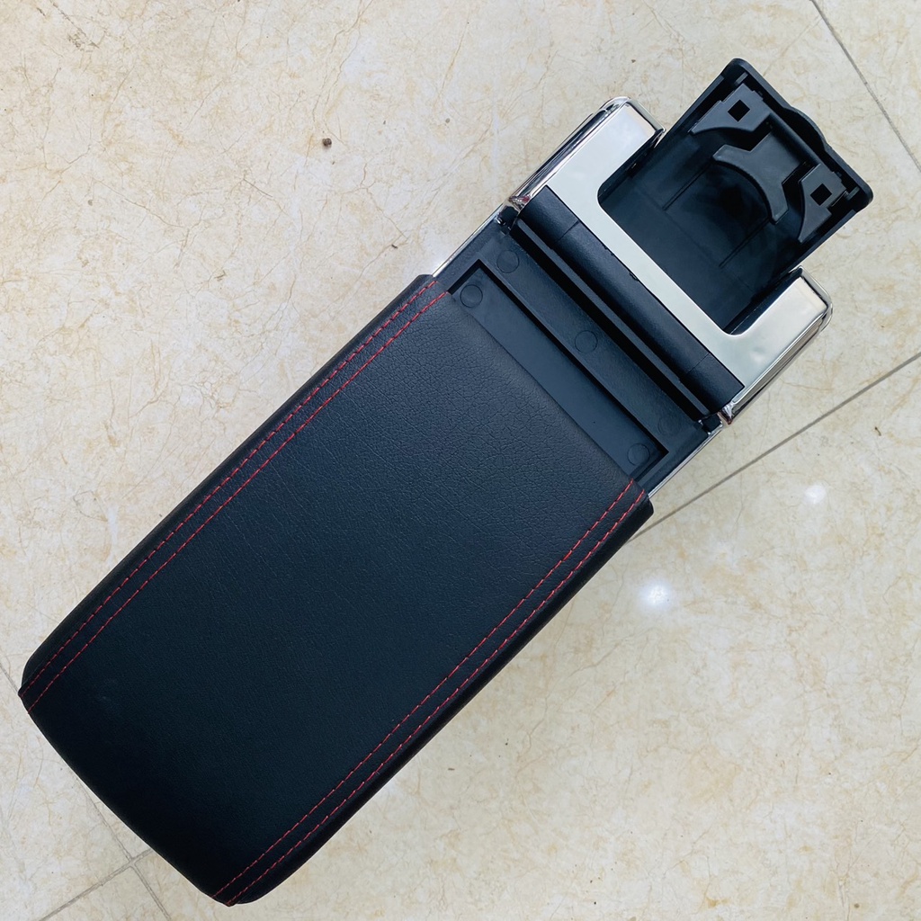 Hộp tỳ tay, bệ tỳ tay xe Grand i10 2014 đến 2020 cả bản hatback và sedan Màu Đen