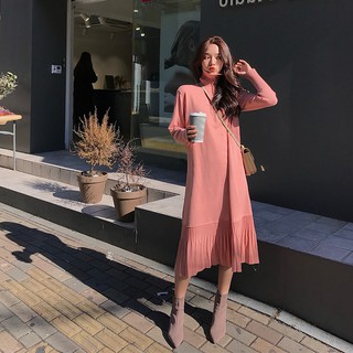 đầm dệt kim cổ lọ size s-xl