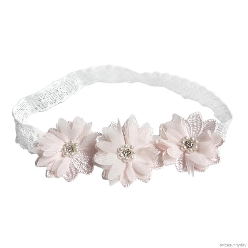 Băng Đô Đính Hoa Giả Xinh Xắn Cho Bé Gái