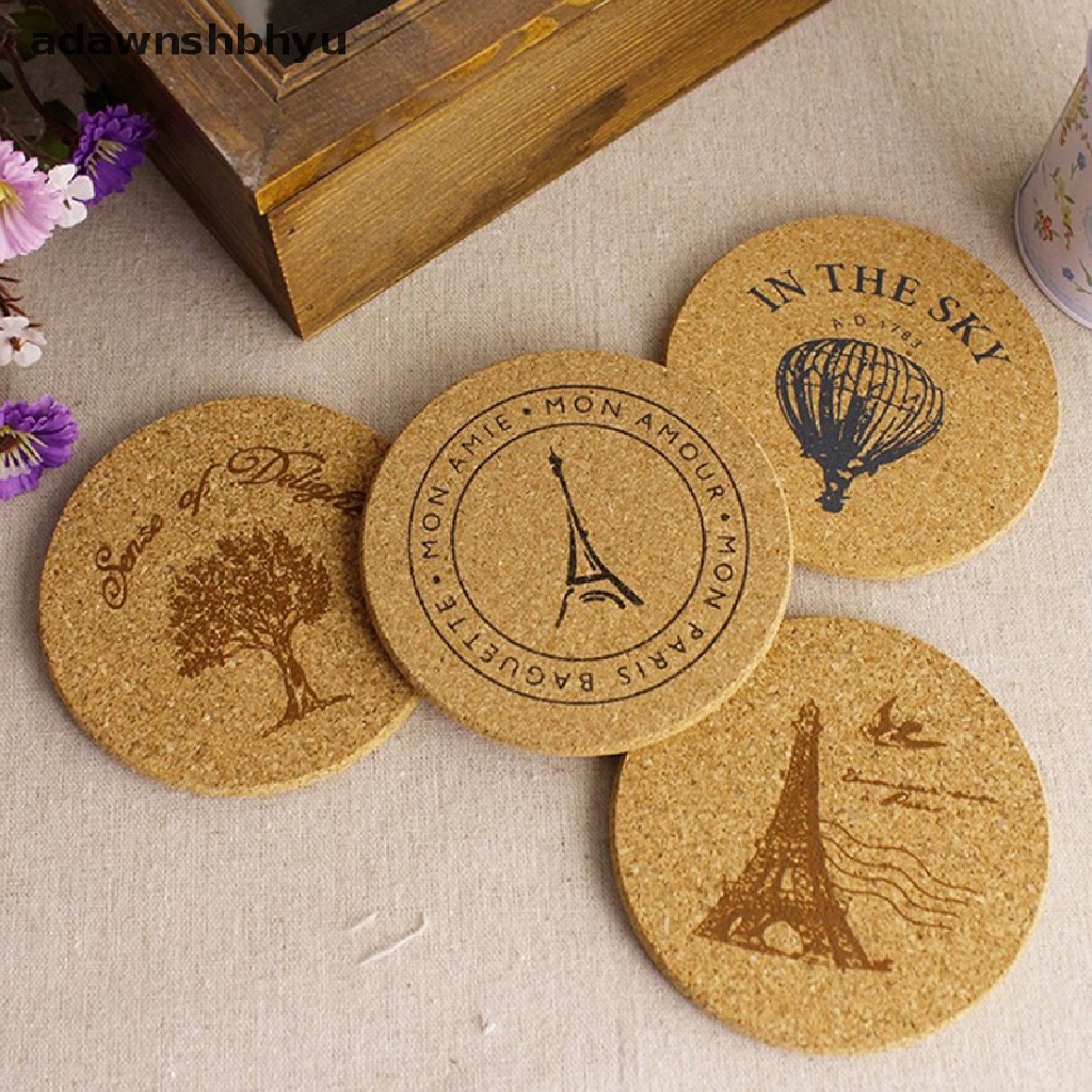 Đế Lót Ly Hình Tròn Thấm Hút Tốt Chống Trượt Tiện Dụng