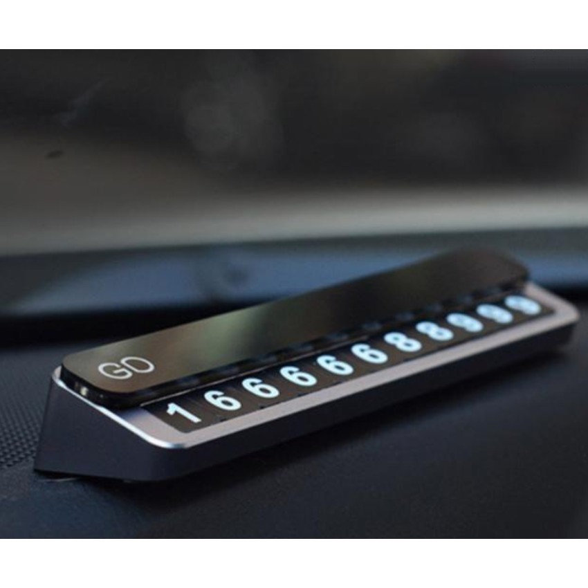 Bảng số điện thoại DOKIY trên ô tô chất liệu nhôm - ShopToro - AsiaMart