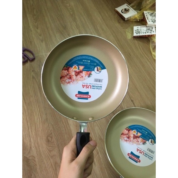 Set 2 chảo SUNHOUSE chống dính sz 16cm và 24cm