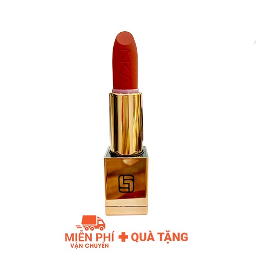 Son Laura Sunshine Golden Velvet Lipstick No.06 4g - Đỏ Cam