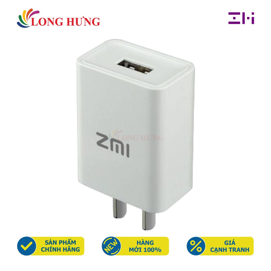 Cốc sạc ZMI 1USB 10W AP001 - Hàng chính hãng - Cổng USB thông dụng, công suất 10W, dòng điện an toàn