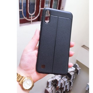 Ốp lưng dẻo vân da Auto Focus cho Galaxy A10/M10/A20
