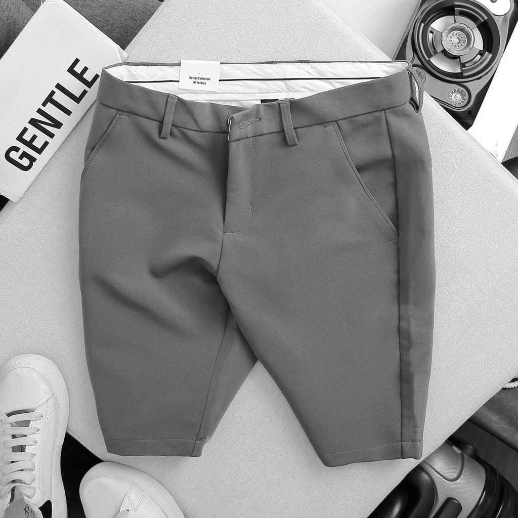 Quần short âu nam xám thời trang phong cách TCS 60