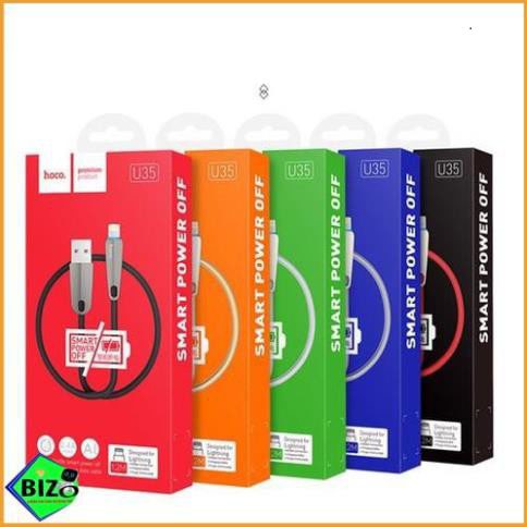 Cáp sạc nhanh tự ngắt, dây sạc samsung sạc nhanh tự ngắt HOCO U35 dài 1,2m