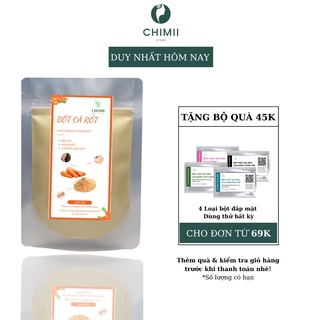 Bột cà rốt nguyên chất sấy lạnh ogatic_vn 50gram – bột cà rốt hữu cơ dinh dưỡng và detox