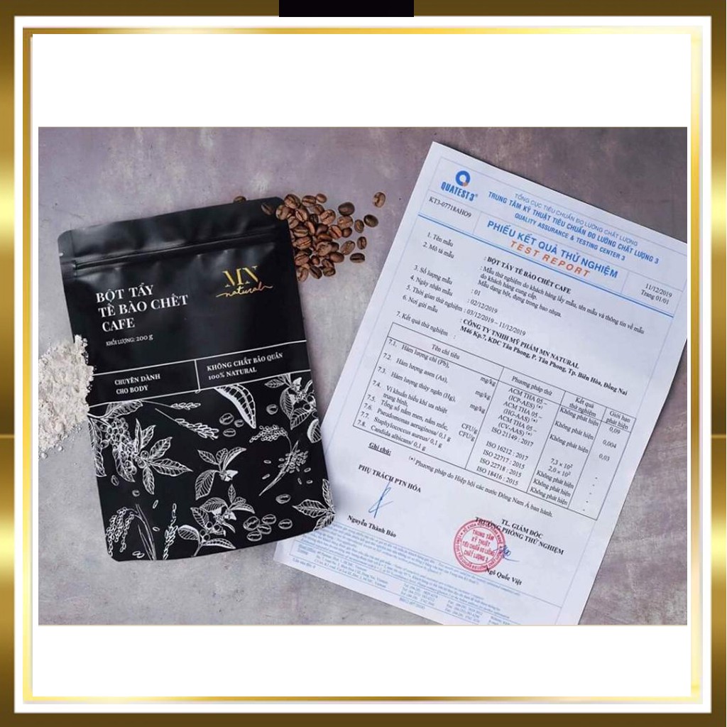 Bột Tẩy Tế Bào Chết Cafe MN Natural ✔ Dùng cho Face & Body ✔ Dung Tích 200gr - Handmade | BigBuy360 - bigbuy360.vn
