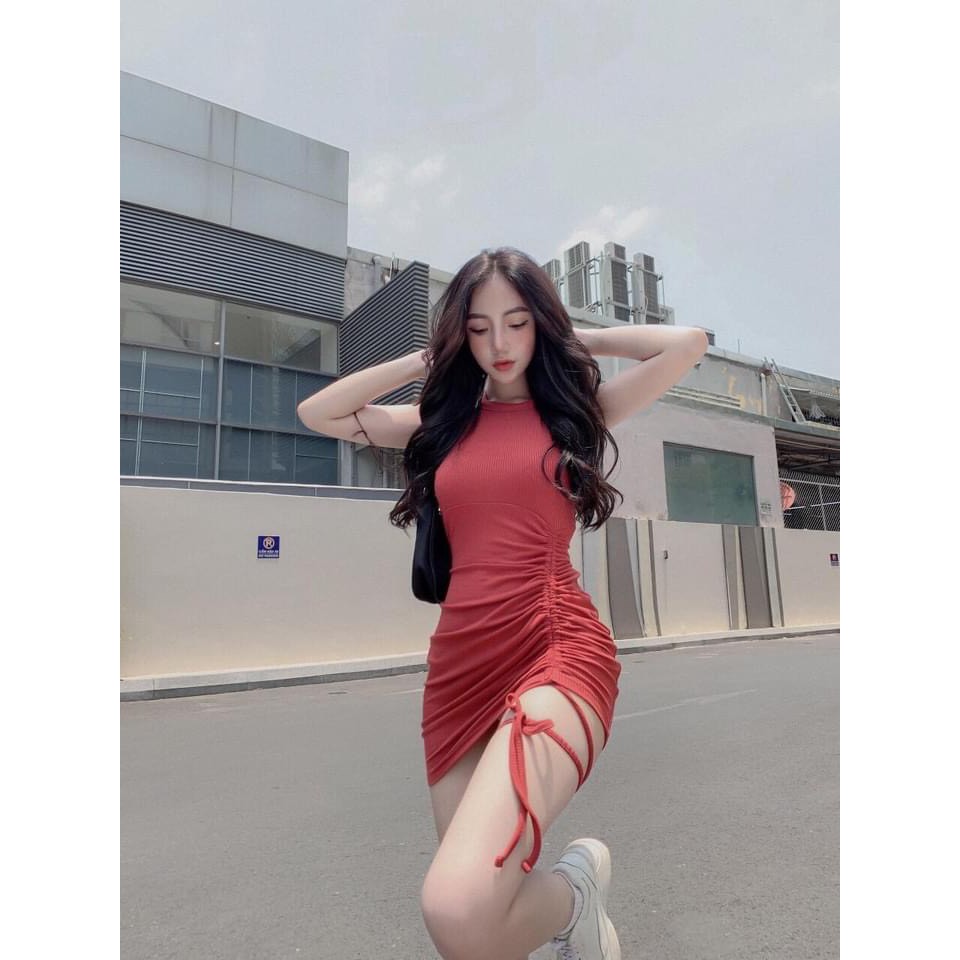 Đầm Body Cổ Yếm Dây Rút Trước Thun Borip Thích Hợp Mặc Đi Tiệc Đi Làm Đi Chơi Phù Hợp Với Mọi Phong Cách | BigBuy360 - bigbuy360.vn