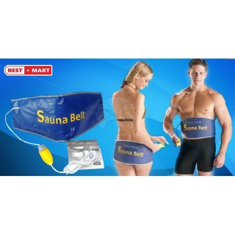 (LOẠI 1) Đai Quấn Nóng Giảm Mỡ Bụng Sauna Belt Cohoimua (xanh)