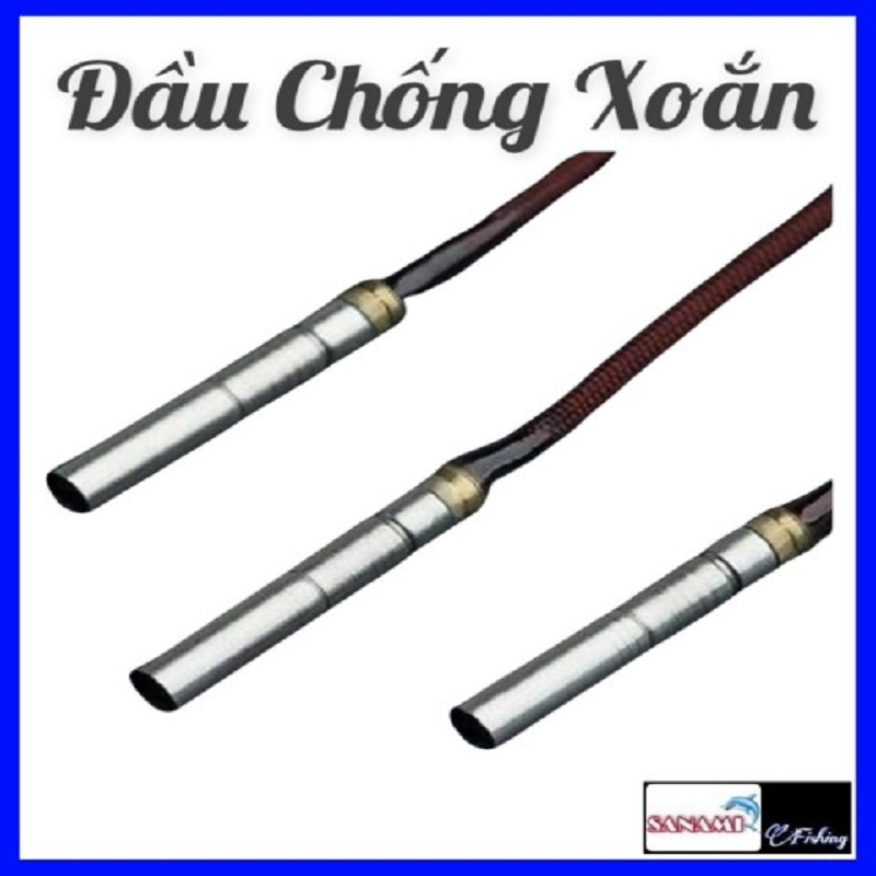 Đầu chống xoắn xoay 360 độ dùng cho ngọn cần câu tay PK-43 Sanami Fishing