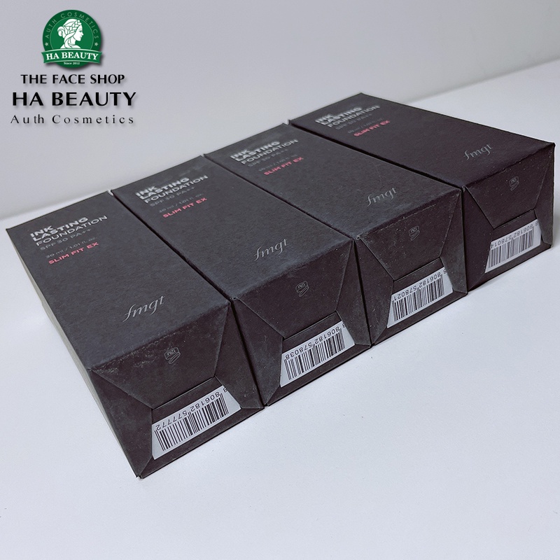 Kem nền lâu trôi The Face Shop Ink Lasting Foundation Slim Fit Ex SPF30 PA++ che khuyết điểm trang điểm đa năng dưỡng ẩm