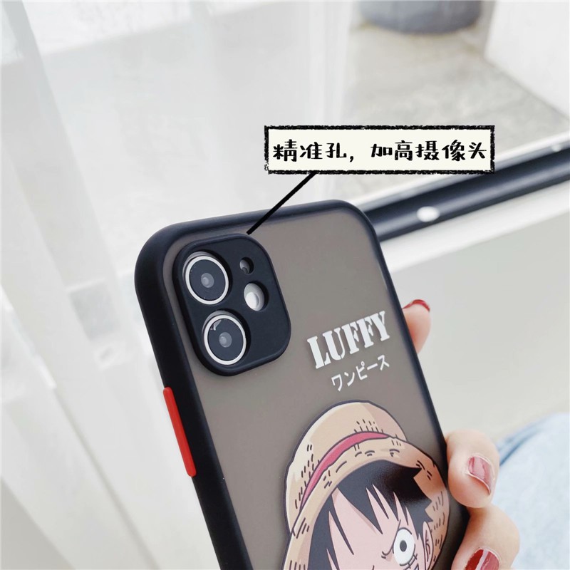 Ốp Điện Thoại Cứng Màu Trong Suốt In Hình Luffy Cho Iphone 12 Iphone 7 Plus 8plus X Xr 11 Pro Max