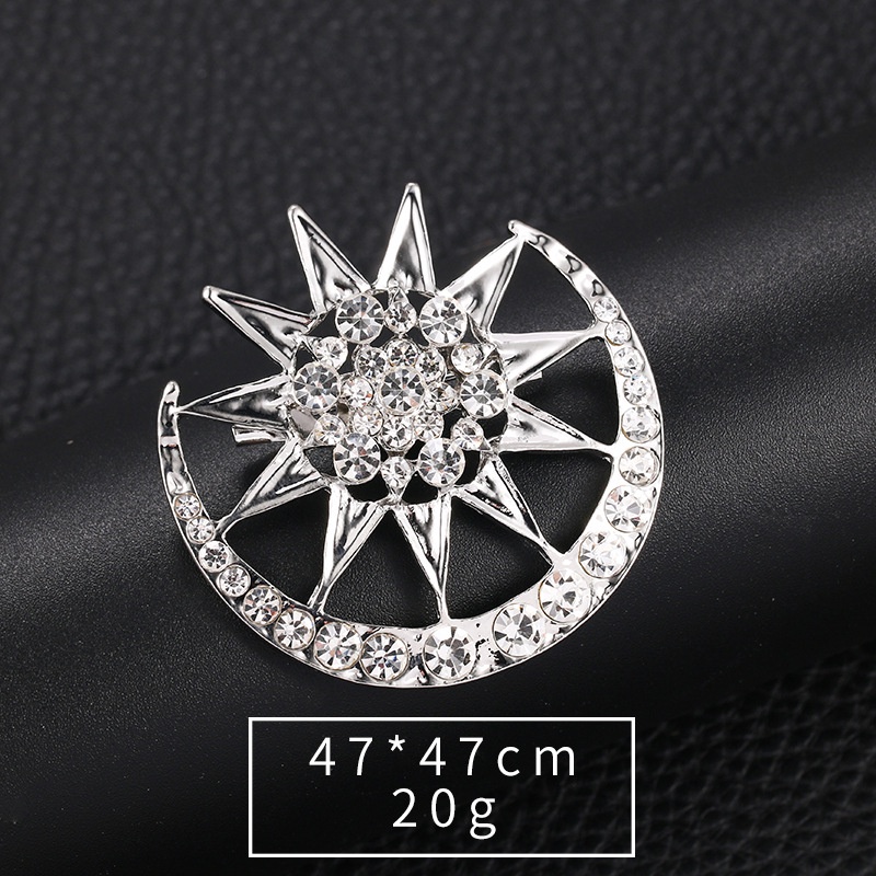 Ghim Cài Áo Hình Ngôi Sao Năm Cánh Đính Đá Zircon Thời Trang Cho Nữ