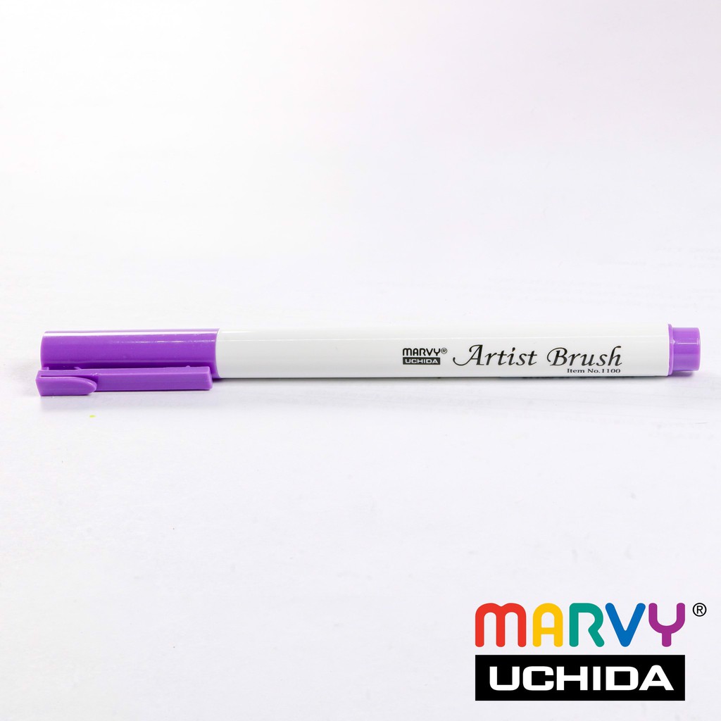 Combo 12 bút lông đầu cọ viết calligraphy Marvy Artist Brush 1100 - Blue Purple Colors