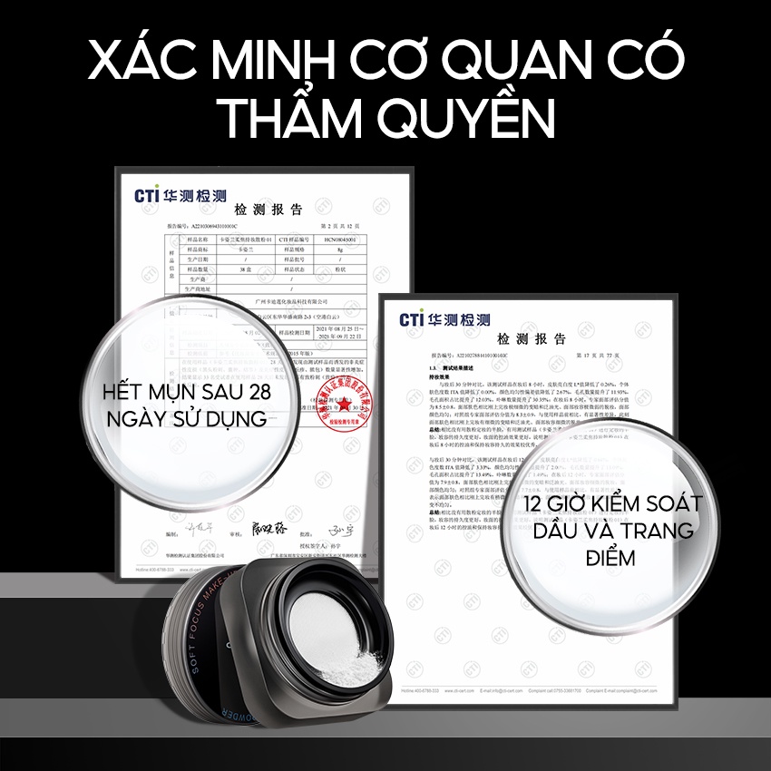 Phấn phủ CARSLAN màu trắng từ tính mềm mại kiềm dầu lâu trôi 1g | BigBuy360 - bigbuy360.vn