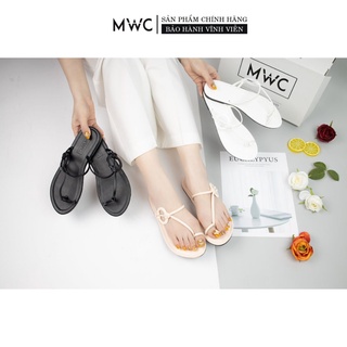 Dép Sandal Nữ MWC Đế Bệt Xỏ Ngón Nữ Tính NUDE- 3354