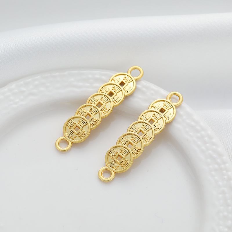 Mặt Dây Chuyền/Móc Khóa Túi Đựng Tiền Xu/Vỏ Sò Mạ Vàng 18k Mặt Dây Chuyền diy