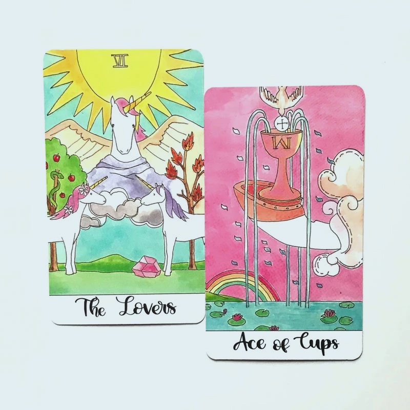 78 Cards Crystal Unicorn Tarot Bộ Bài Tarot 78 Lá Bằng Pha Lê Họa Tiết Kỳ Lân