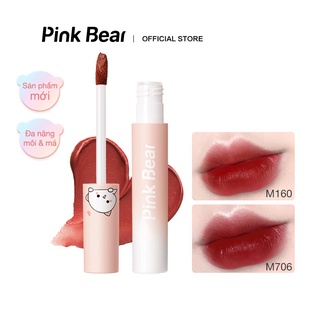 Son Kem Lì Pink Bear X Peach Cat Butter Cream Lâu Trôi Không Khô Môi 6 Màu 2.5g
