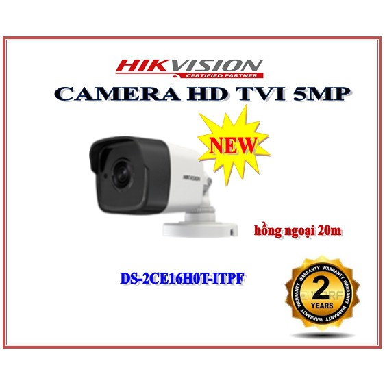 Camera HDTVI 5MP HIKVISION DS-2CE16H0T-ITPF