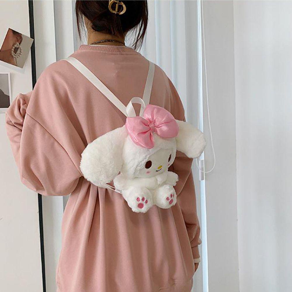 Ba Lô Bông Hình Hoạt Hình Anime Mymelody Màu Hồng Cho Bé Gái