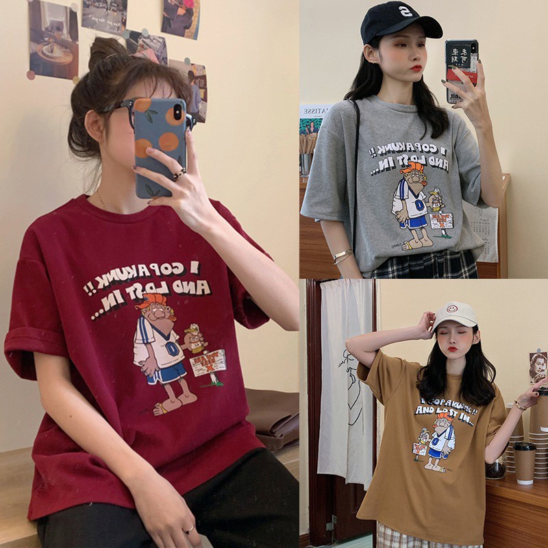 Áo Thun Nữ Ngắn Tay In Hình