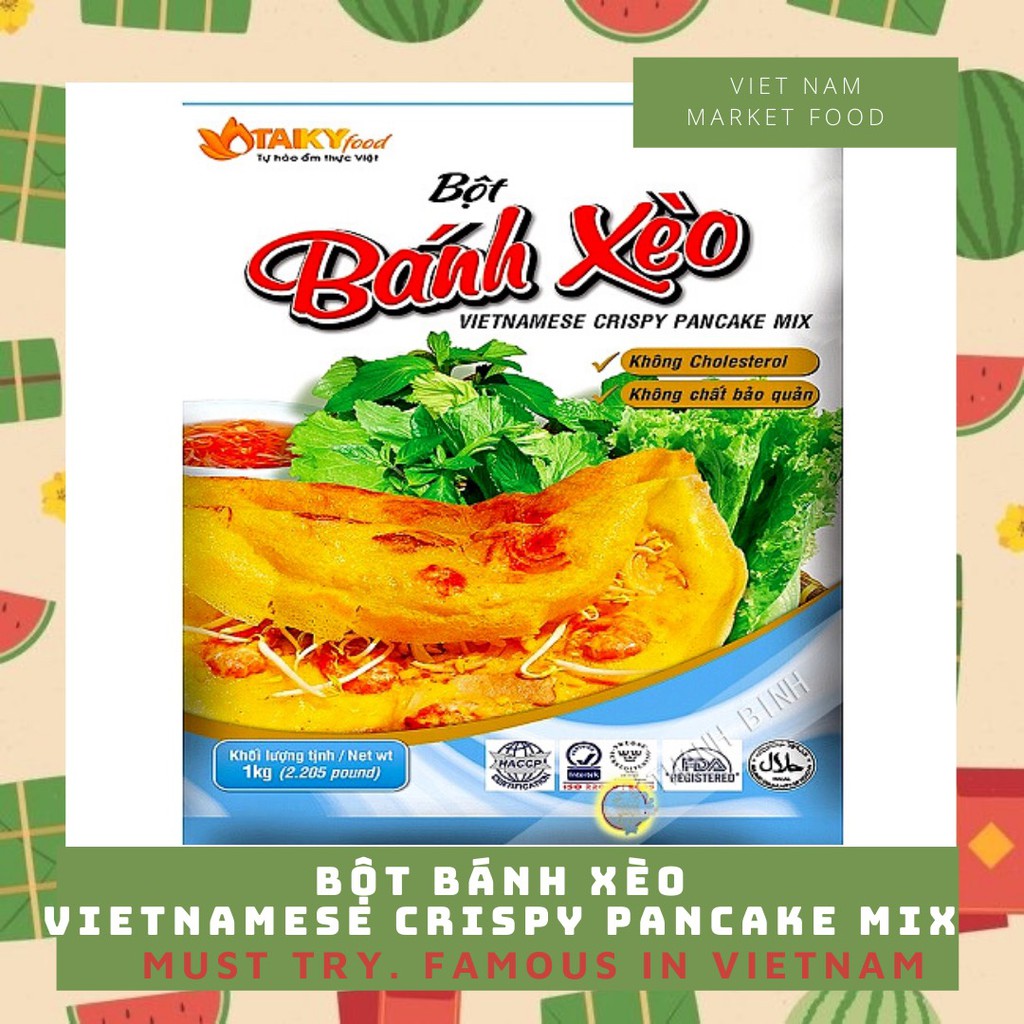 VIET NAM Crispy pancake mix ( 1kg) - Bột bánh xèo tài ký- Việt nam food