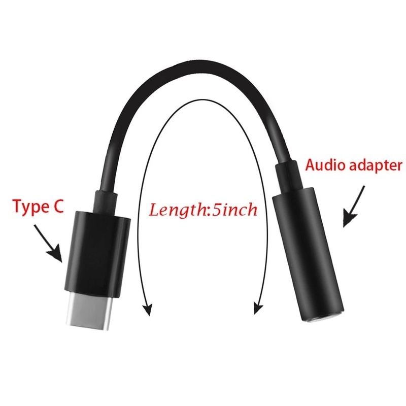 Cáp chuyển đổi âm thanh USB-C Type C sang 3.5mm