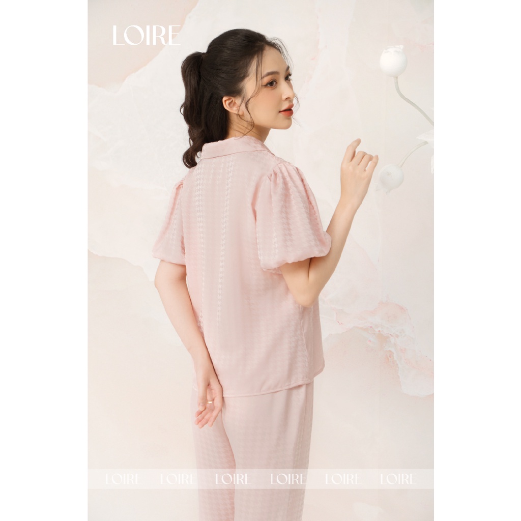 Bộ Đồ Ngủ Pijama Tay Bồng Họa Tiết Loirechic LPN32
