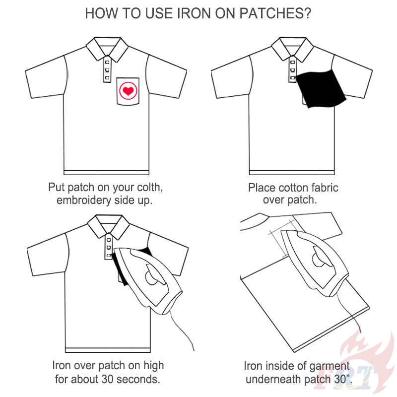 Miếng dán quần áo hình trái tim xinh xắn（☸ Sanrio - My Melody Patch ☸）