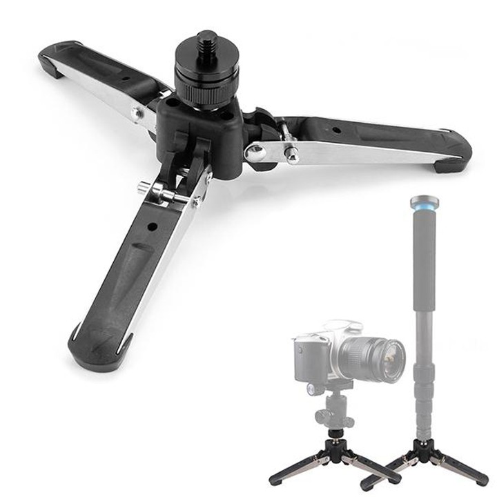 Chảng ba chân gà gắn Monopod ốc 1/4 quay video chụp Macro