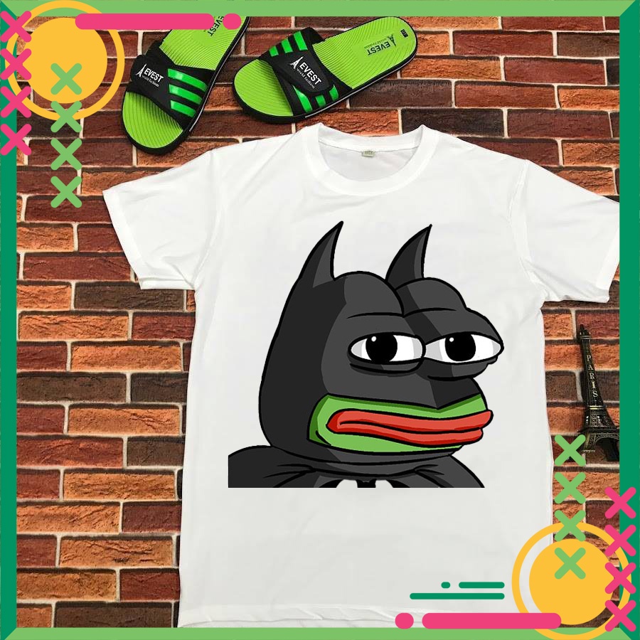 Áo Thun unisex In Meme Ếch Xanh Pepe linh vật voz áo thun vải Cotton cao cấp Tay Ngắn cổ tròn Phù Hợp Cho Cả Nam Nữ