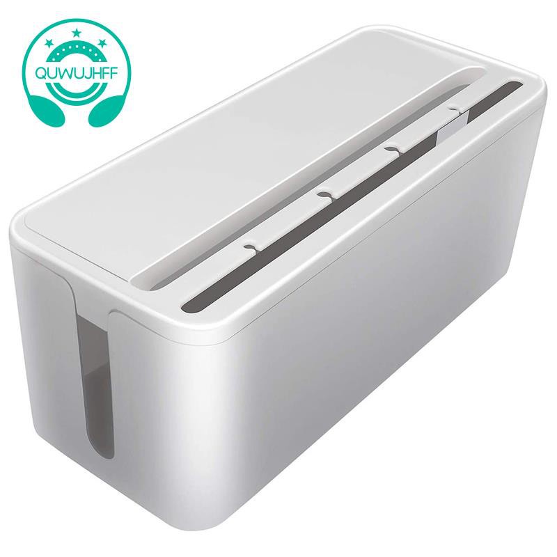Hộp đựng ổ cắm điện gắn dưới bàn làm việc bằng nhựa ABS tiện dụng