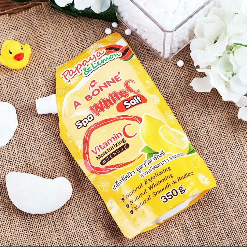 Muối Tắm A Bonne Spa Vitamin C Salt Chiết Xuất Chanh &amp; Đu Đủ 350g | Nuhuwaxing