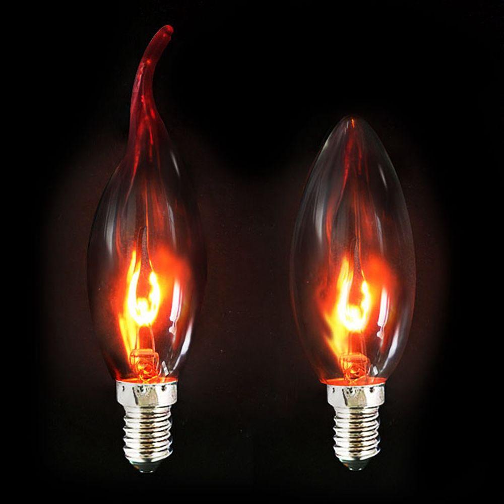 Bóng Đèn LED Đuôi Nến Hiệu Ứng Ngọn Lửa Phong Cách Retro Sáng Tạo
