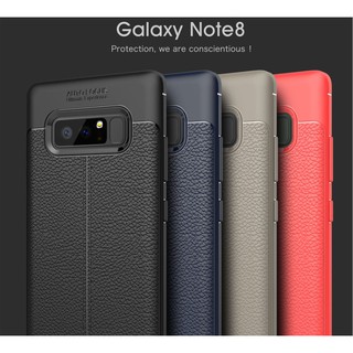 SAMSUNG GALAXY NOTE 8 - ỐP CAO SU DẺO GIẢ DA.
