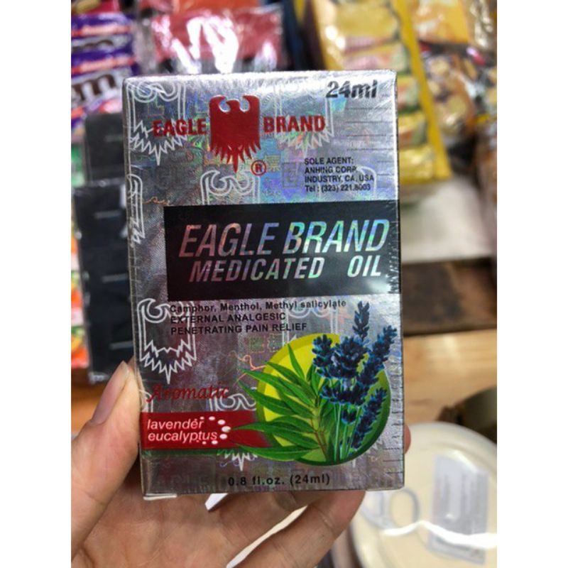 Dầu Gió Trắng Hương Lavender 2 nắp 24ml Eagle Brand