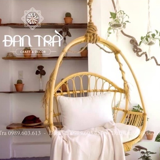 Xích Đu Mây Trứng, Xích Đu Mây Thư Giãn, Ghế Treo Mây Cao Cấp Giá Rẻ, Ghế Mây ĐAN TRÀ, Nội thất Mây Tre Đan