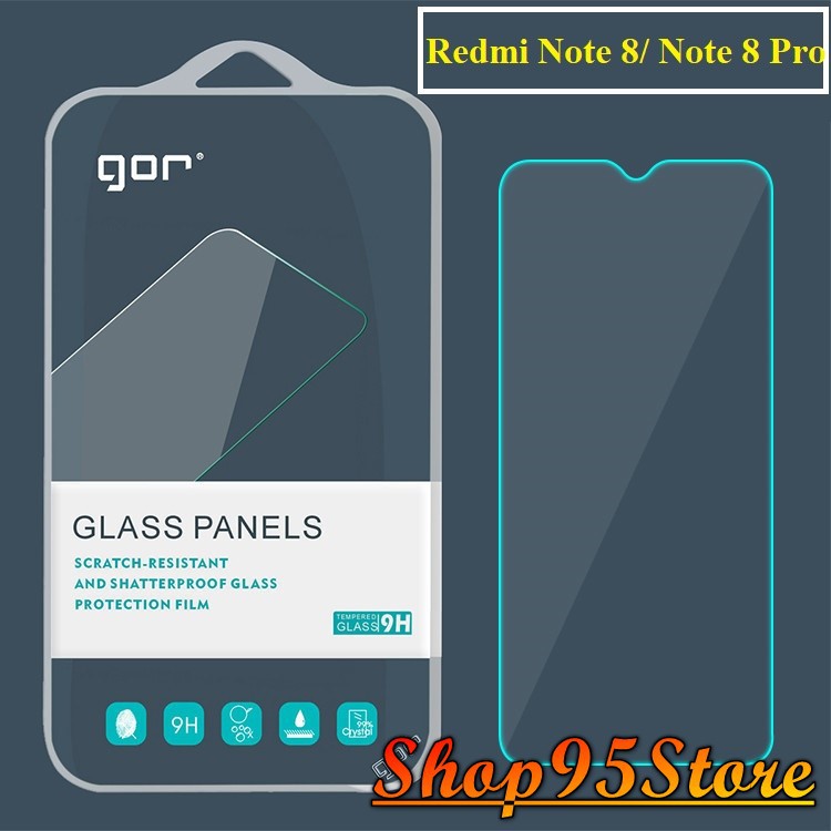 Bộ 2 miếng Cường Lực Xiaomi Redmi note 8 / note 8 pro Chính Hãng Gor