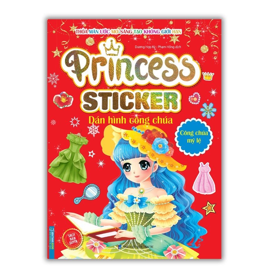 Sách - Princess sticker - Dán hình công chúa - Công chúa mỹ lệ
