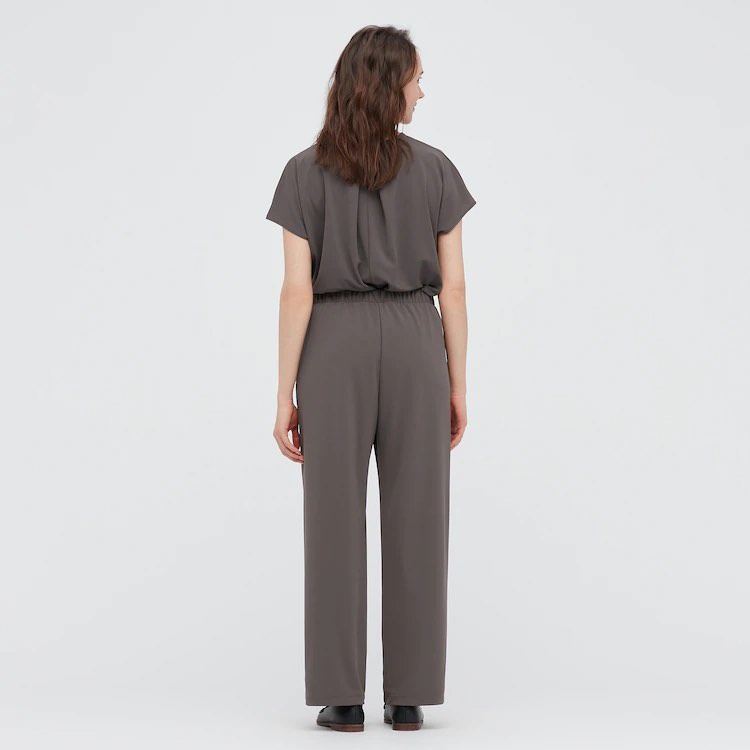 （UNIQLO Nhật chính hãng) Nữ - Quần ống đứng Crepe Jersey Straight Pants