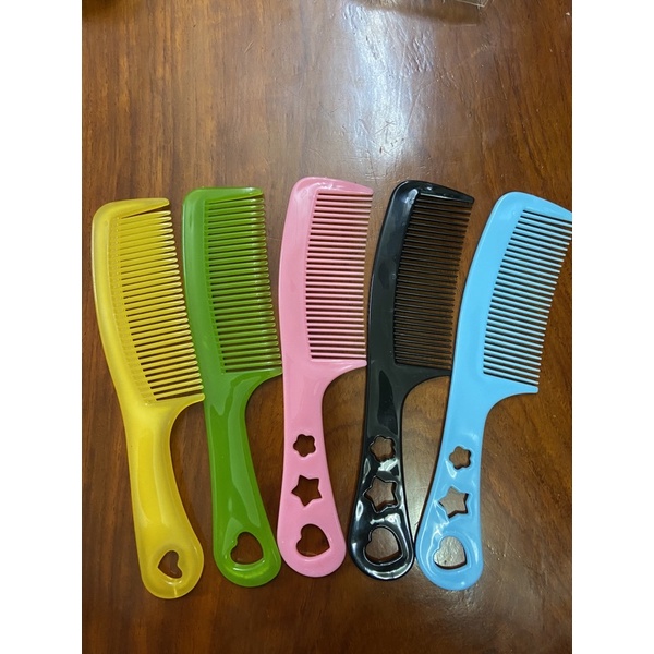Lược chải đầu tóc bằng nhựa sắc màu thời trang cá tính 20cm