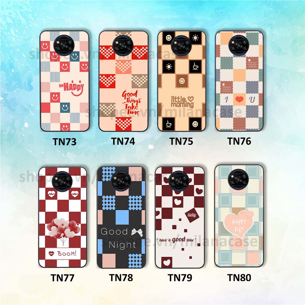 Ốp Xiaomi Poco X3 / Poco X3 Pro caro họa tiết nhiều màu sắc siêu đẹp thời trang cá tính