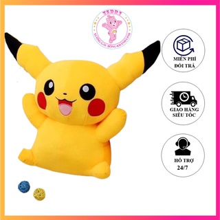 💝Sỉ Rẻ Nhất 💝Gấu Bông Pikachu GABOTABO Vàng Nhồi Bông Siêu Đáng Yêu Cao Cấp Siêu Êm Mềm Mịn