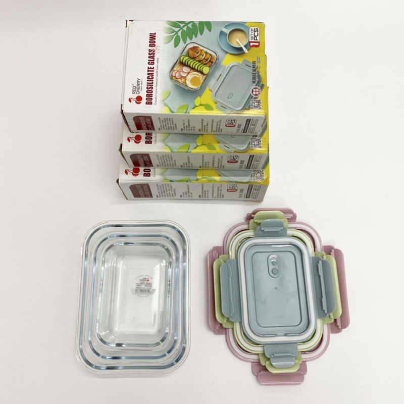 Hộp Thuỷ Tinh Chữ Nhật Đựng Thực Phẩm 410ml/680ml/1040ml