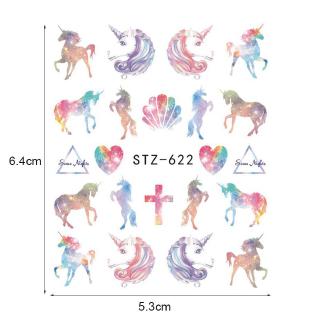 Miếng Dán Móng Tay Hình Kỳ Lân Dễ Thương